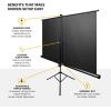 imageKODAK 60 Inch Projector Screen with Stand  Pull Down Projection Backdrop for Outdoor ampamp Indoor Movies with Adjustable Tripod White Matte Fabric Material ampamp Storage Carry Case  Lightweight ampamp Portable