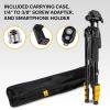 imageKODAK PhotoGear 2in1 Tripod ampamp Monopod with Remote  Lightweight 70 4Section FlipLock Converts to 645 Monopod  QuickRelease Plates 3Way Swivel Head Bubble Level Bonus Tripod EGuide ampamp CaseTripod With Remote