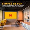 imageKODAK Projector Screen  100 Fixed Frame Home Projection Screen with Black Velvet Frame Durable PVC ampamp Wall Mount Kit  160 View Angle 169 11 Full HD 4K 8K ampamp Active 3D Ready for Movies ampamp Gaming100 