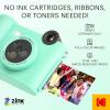 imageKODAK Smile 2in1 Digital Instant Print Camera ampamp Wireless Bluetooth Photo Printer  10MP SpecialEffect Rotating Lens Zink 2x3 StickyBack Photos Print via Fun App from Smart Devices  BlackGreen