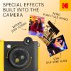 imageKODAK Smile 2in1 Digital Instant Print Camera ampamp Wireless Bluetooth Photo Printer  10MP SpecialEffect Rotating Lens Zink 2x3 StickyBack Photos Print via Fun App from Smart Devices  BlackBlack