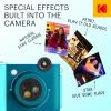 imageKODAK Smile 2in1 Digital Instant Print Camera ampamp Wireless Bluetooth Photo Printer  10MP SpecialEffect Rotating Lens Zink 2x3 StickyBack Photos Print via Fun App from Smart Devices  BlackBlue