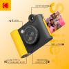 imageKODAK Smile 2in1 Digital Instant Print Camera ampamp Wireless Bluetooth Photo Printer  10MP SpecialEffect Rotating Lens Zink 2x3 StickyBack Photos Print via Fun App from Smart Devices  BlackBlack