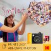 imageKODAK Smile 2in1 Digital Instant Print Camera ampamp Wireless Bluetooth Photo Printer  10MP SpecialEffect Rotating Lens Zink 2x3 StickyBack Photos Print via Fun App from Smart Devices  BlackBlack