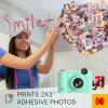 imageKODAK Smile 2in1 Digital Instant Print Camera ampamp Wireless Bluetooth Photo Printer  10MP SpecialEffect Rotating Lens Zink 2x3 StickyBack Photos Print via Fun App from Smart Devices  BlackGreen