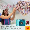 imageKODAK Smile 2in1 Digital Instant Print Camera ampamp Wireless Bluetooth Photo Printer  10MP SpecialEffect Rotating Lens Zink 2x3 StickyBack Photos Print via Fun App from Smart Devices  BlackBlue