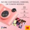 imageKODAK Smile 2in1 Digital Instant Print Camera ampamp Wireless Bluetooth Photo Printer  10MP SpecialEffect Rotating Lens Zink 2x3 StickyBack Photos Print via Fun App from Smart Devices  BlackPink