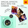 imageKODAK Smile 2in1 Digital Instant Print Camera ampamp Wireless Bluetooth Photo Printer  10MP SpecialEffect Rotating Lens Zink 2x3 StickyBack Photos Print via Fun App from Smart Devices  BlackGreen