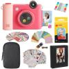 imageKODAK Smile 2in1 Digital Instant Print Camera ampamp Wireless Bluetooth Photo Printer  10MP SpecialEffect Rotating Lens Zink 2x3 StickyBack Photos Print via Fun App from Smart Devices  BlackFuchsia