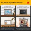 imageKODAK Wooden WiFi Digital Picture Frame 32G 101 Inch Digital Photo Frame 1280x800 HD IPS Touch Screen AutoRotate Share Photos and Videos via KODAK App for Friends and FamilyWood