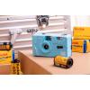 imageKodak M35 Film Camera Reusable Focus Free Easy to Use Build in Flash and Compatible with 35mm Color Negative or BlW Film Film and AAA Battery NOT Included Flame ScarletCerulean Blue