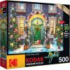 imageRoseArt  Kodak Premium Holiday Light Up  Christmas Facade  500 Piece Jigsaw Puzzle for AdultsChristmas Facade