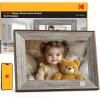 imageKODAK Wooden WiFi Digital Picture Frame 32G 101 Inch Digital Photo Frame 1280x800 HD IPS Touch Screen AutoRotate Share Photos and Videos via KODAK App for Friends and FamilyWood