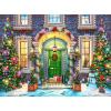imageRoseArt  Kodak Premium Holiday Light Up  Christmas Facade  500 Piece Jigsaw Puzzle for AdultsChristmas Facade