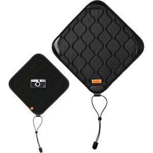 imageKODAK Camera Wrap Size L 385x385cm  WaterResistant AntiScratching and DustFree Protective Cloth for SLR Camera Tele Lens Black ONE ItemBlack