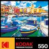 imageRoseArt  Kodak Premium  Colorful Procida Island and Boats Italy  550 Piece Jigsaw Puzzle for Adults