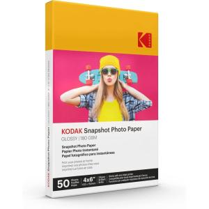 imageKODAK Photo Paper Gloss 4 X 6 SNAPSHOT 50 count 48lb180 gm 285MIL 41304 THIS PRODUCT IS NOT COMPATIBLE WITH THE KODAK DOCK PRINTERquot