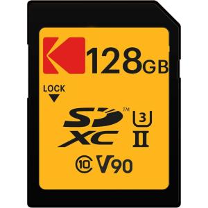 imageKodak 128GB UHSII U3 V90 Ultra Pro SDXC Memory Card  Up to 3000MBs Read Speed and 270MBs Write Speed128 GB
