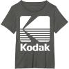 image80s Vintage Kodak Logo  White TShirtAsphalt Grey