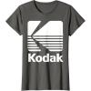 image80s Vintage Kodak Logo  White TShirtAsphalt Grey