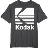 image80s Vintage Kodak Logo  White TShirtDark Heather Grey