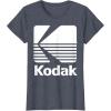 image80s Vintage Kodak Logo  White TShirtHeather Blue