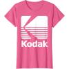 image80s Vintage Kodak Logo  White TShirtPink Heather