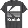 image80s Vintage Kodak Logo  White TShirtDark Heather Grey