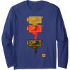 imageKODAK M7 Movie Camera Art Long Sleeve TShirtNavy Blue