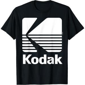 image80s Vintage Kodak Logo  White TShirtBlack
