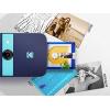imageKODAK Smile Instant Print Digital Camera  SlideOpen 10MP Camera w2x3 ZINK Printer White YellowBlue