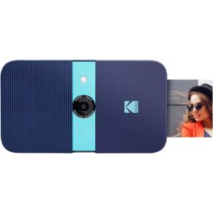 imageKODAK Smile Instant Print Digital Camera  SlideOpen 10MP Camera w2x3 ZINK Printer White YellowBlue