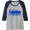 imageEktachrome Film Vintage Logo Raglan Baseball TeeNavy BlueAthletic Heather