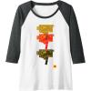 imageKODAK M7 Movie Camera Art Raglan Baseball TeeDark Heather GreyWhite