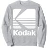 image80s Vintage Kodak Logo  White SweatshirtHeather Grey