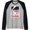 imageProducts By Kodak Vintage Logo Raglan Baseball TeeBlackAthletic Heather