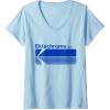 imageWomens Ektachrome Film Vintage Logo VNeck TShirtBaby Blue
