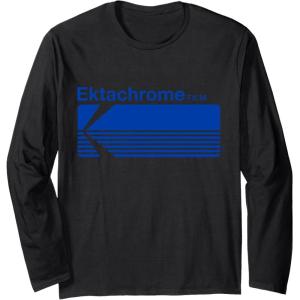 imageEktachrome Film Vintage Logo Long Sleeve TShirtBlack