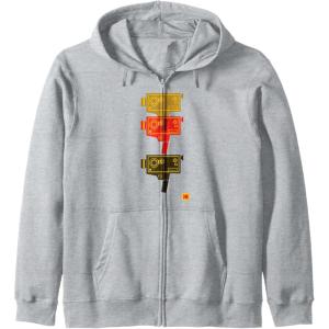 imageKODAK M7 Movie Camera Art Zip HoodieHeather Grey