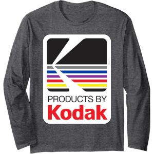 imageProducts By Kodak Vintage Logo Long Sleeve TShirtDark Heather Grey