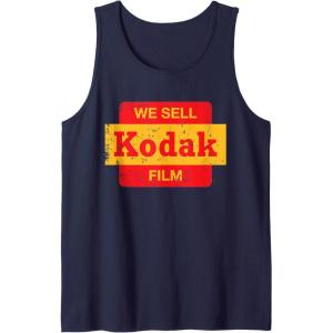 imageVintage We Sell Kodak Film Retail sign design Tank TopNavy Blue