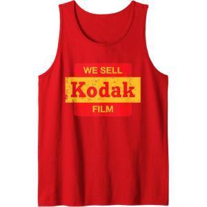 imageVintage We Sell Kodak Film Retail sign design Tank TopRed