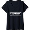 imageKodak Kodachrome Logo VNeck TShirt Womens