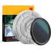 imageKODAK 62mm Fader Variable ND Filter  Variable Range ND22000 Neutral Density Filter Prevent Overexposure wShallow Depth of Field Capture Motion Blur Slim Nano 18Layer MultiCoated Glass46MM