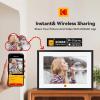 imageKODAK 101 Inch WiFi Digital Picture Frame1280x800 HD IPS Touch Screen Electronic Smart Photo Frame with 32 GB Memory AutoRotate Instantly Share PhotosVideos AnywhereBlackwhite Frame