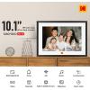imageKODAK 101 Inch WiFi Digital Picture Frame1280x800 HD IPS Touch Screen Electronic Smart Photo Frame with 32 GB Memory AutoRotate Instantly Share PhotosVideos AnywhereBlackwhite Frame