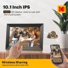 imageKODAK 101 Inch WiFi Digital Picture Frame1280x800 HD IPS Touch Screen Electronic Smart Photo Frame with 32 GB Memory AutoRotate Instantly Share PhotosVideos AnywhereBlack Frame