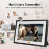 imageKODAK 101 Inch WiFi Digital Picture Frame1280x800 HD IPS Touch Screen Electronic Smart Photo Frame with 32 GB Memory AutoRotate Instantly Share PhotosVideos AnywhereBlackwhite Frame