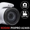 imageKODAK PIXPRO AZ405BK 20MP Digital Camera 40X Optical Zoom 24mm Wide Angle Lens Optical Image Stabilization 1080P Full HD Video 3quot LCD Vlogging Camera BlackWhite