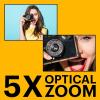 imageKODAK PIXPRO FZ55BL 16MP Digital Camera 5X Optical Zoom 28mm Wide Angle 1080P Full HD Video LiIon Battery 27quot LCD Vlogging Camera BlueBlack